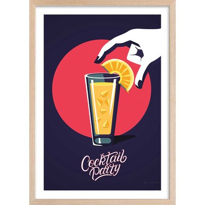 Affiche cuisine Cocktail party HEXOA