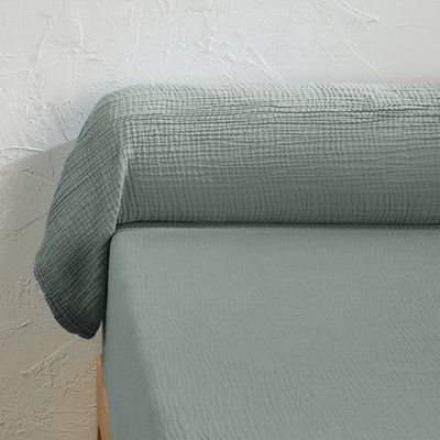 Federa per cuscino cilindrico garza di cotone tinta unita, Kumla LA REDOUTE INTERIEURS
