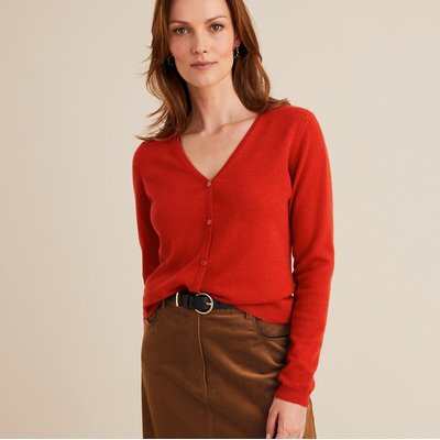 Chaqueta de punto roja mujer new arrivals