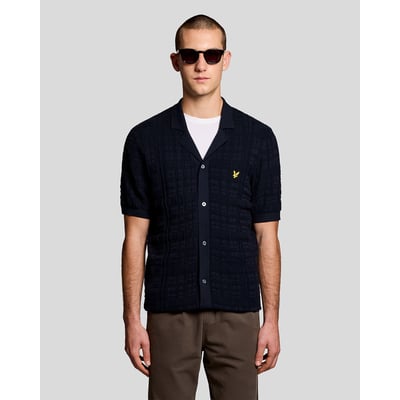 Chemise resort col revers en maille LYLE & SCOTT