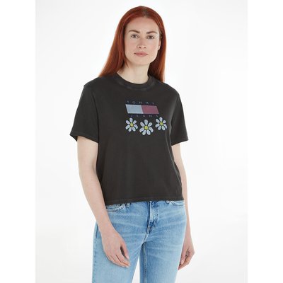 T-shirt, recht model met korte mouwen TOMMY JEANS