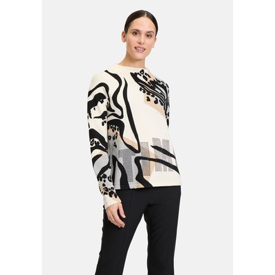 Pull-over en grosse maille à impression BETTY BARCLAY