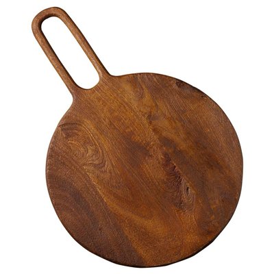 Planche à découper ronde en bois de manguier 60x40cm WADIGA