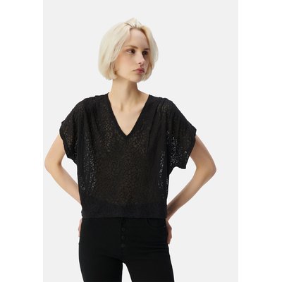 Tee-shirt motif transparent léopard IKKS
