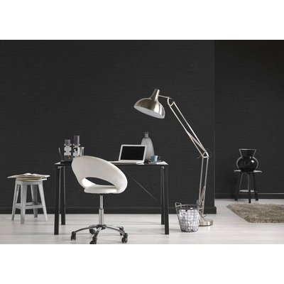 Papier Peint Impression "Brique Noir" HOME MAISON