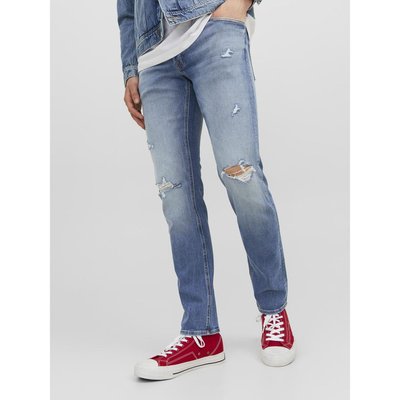 Jeans zippe en bas homme La Redoute