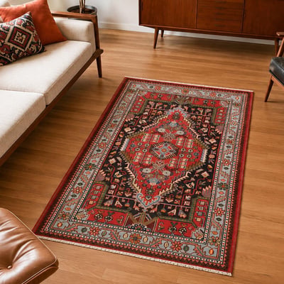 Tapis d'orient oriental, noué main en laine, HAMADAN 20 UN AMOUR DE TAPIS