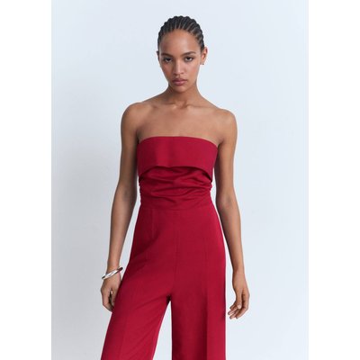 Combinaison bustier en lin mélangé MANGO