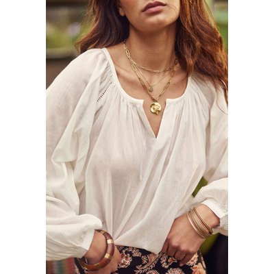 Blouse manches longues col v imprimé à rayures BLAZIE LA PETITE ETOILE