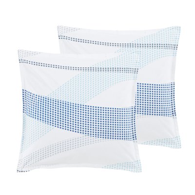 Lot de 2 taies d'oreillers en percale de coton GABRIEL SENSEI MAISON