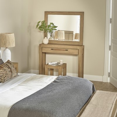 Coiffeuse contemporain en bois massif, 1 tiroir MEGÈVE ROBIN DES BOIS