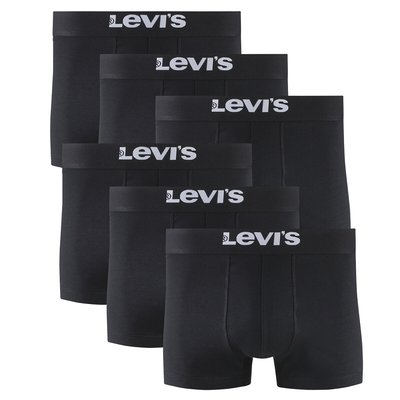 Pack of 6 Hipsters in Plain Cotton LEVI'S