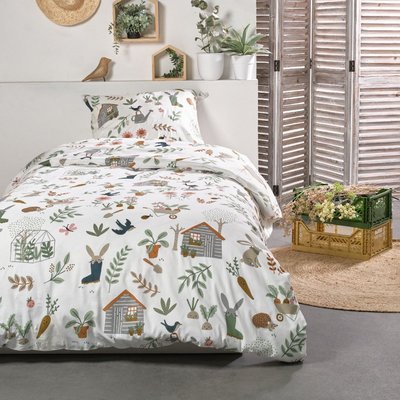 Parure de lit imprimé animalier coton HAPPY TODAY