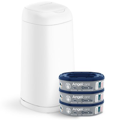 Pack poubelle à couches Dress up+3 recharges ANGELCARE