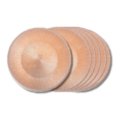 Assiette plate Glitter doré 28 cm (lot de 6) - GLITTER TABLE PASSION