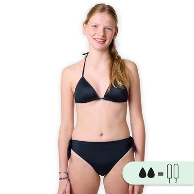 Bas de maillot de bain menstruel à nœuds étanche - Culotte Ado - Flux moyen SMOON