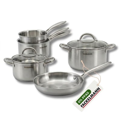 1 poêle 20cm + 2 faitouts 20/24cm + 2 casseroles 14/18cm VITA3 FACKELMANN