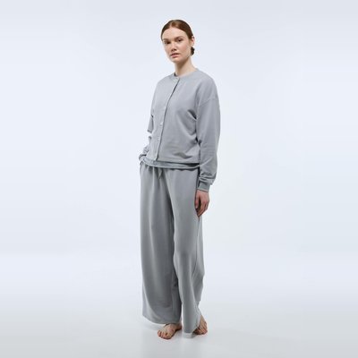 Pantalon uni en molleton doux et léger MONOPRIX