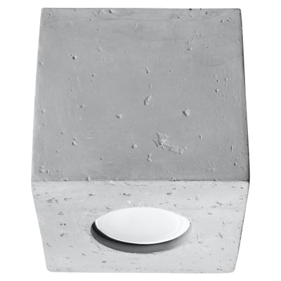 Plafonnier Béton Gris GU10 1 Quad EDEN