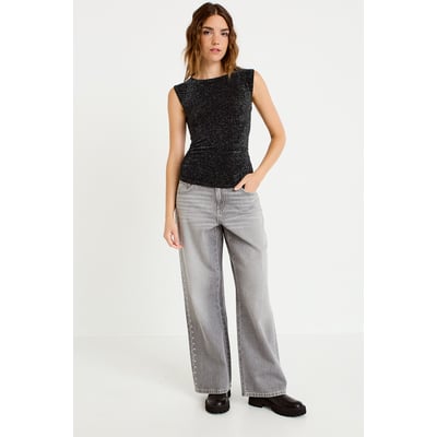 Jean wide leg taille basse CACHE CACHE