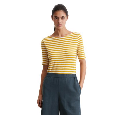 T-shirt rayé slim en jersey de coton organique MARC O'POLO