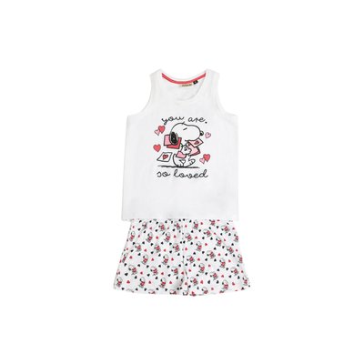 Pyjama short débardeur Peanuts In My Heart ADMAS