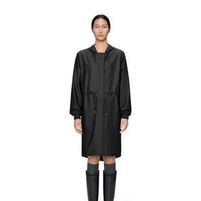 Coupe-vent à capuche mi-long STRING W PARKA RAINS