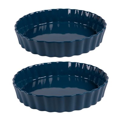 Set de 2 tourtières Bleu 24,5 et 28 cm TABLE PASSION