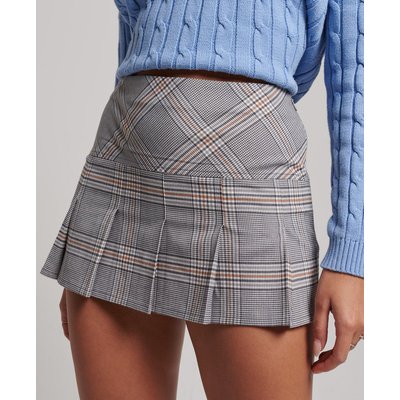Jupe semi-plissée à carreaux SUPERDRY