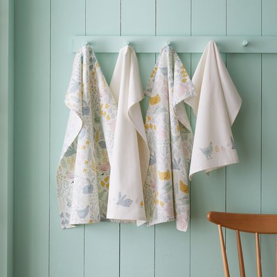Cottage Friends Tea Towel Pack of 4 CATHERINE LANSFIELD