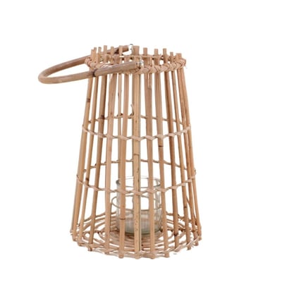 Lanterne en rotin conique 30cm ORNAMI