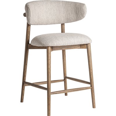 Tabouret de bar colonial en bois de frêne RECOLLECTION