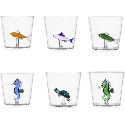 Verres poissons  Marine Garder set de 6 ICHENDORF