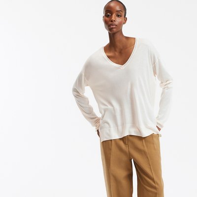 Pull col v en fine maille LA REDOUTE COLLECTIONS