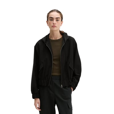 Blouson à capuche regular en mélange de laine vierge et de stretch MARC O'POLO
