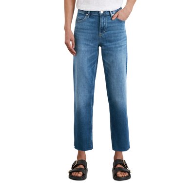 Jeans droit taille haute en denim Cashmere Touch MARC O'POLO