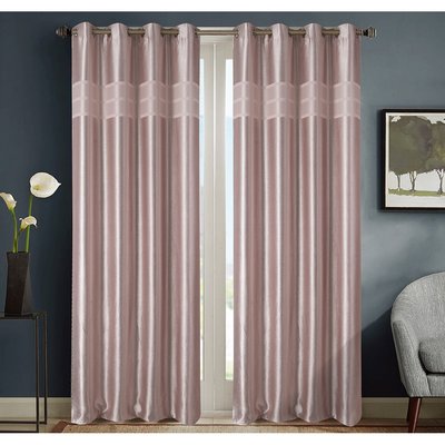 Paire de rideaux occultants style marbre HOME MAISON