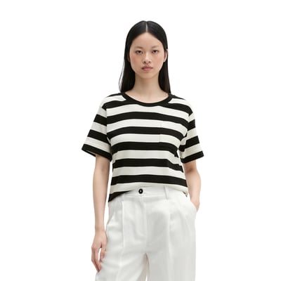 T-shirt rayé loose en single jersey doux MARC O'POLO