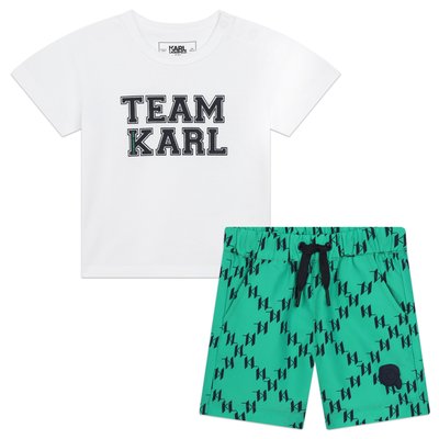 Short de bain et T-shirt KARL LAGERFELD KIDS
