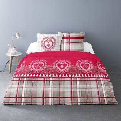 Housse de couette  Cœur de charme  coton flanelle DECORATIE