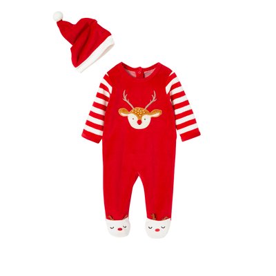 Coffret cadeau de Noël dors-bien en velours + bonnet VERTBAUDET
