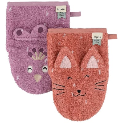 Lot de 2 gants de toilette TRIXIE