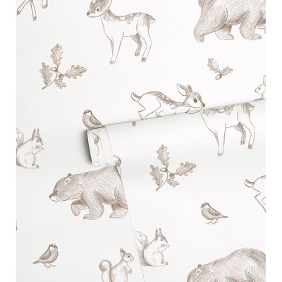 Papier peint animaux de la forêt NATURAL LILIPINSO