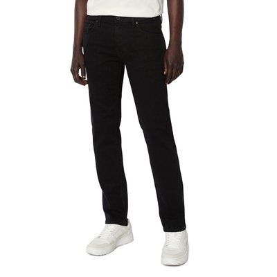 Jean slim noir avec fermeture en bas outlet