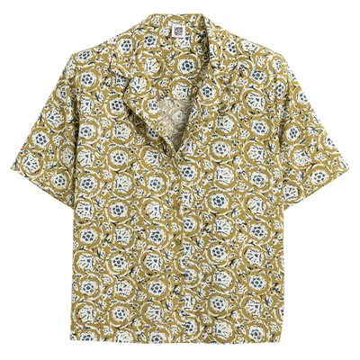 Floral Print Blouse with Tailored Collar LA REDOUTE COLLECTIONS