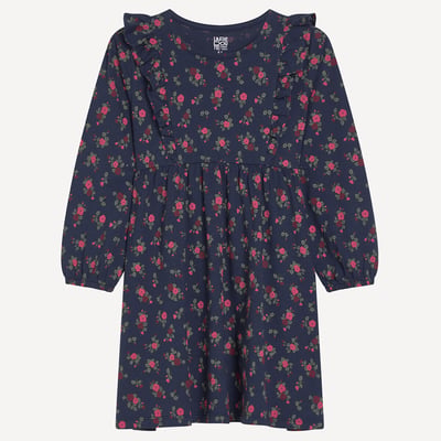 Abito a maniche lunghe, con stampa floreale, in jersey LA REDOUTE COLLECTIONS