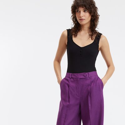 Body sem mangas com decote quadrado LA REDOUTE COLLECTIONS