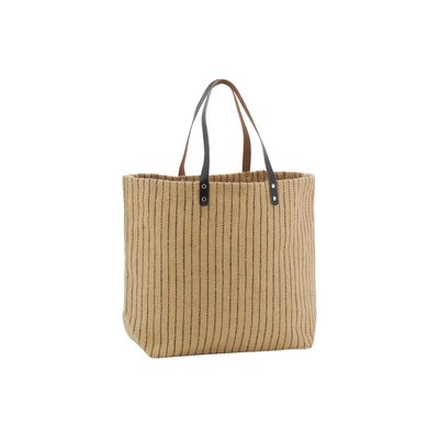 Sac à mains en jute à rayures AUBRY GASPARD