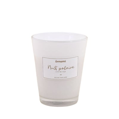 Bougie en cire de soja parfumée "Nuit polaire" 280GR ORNAMI