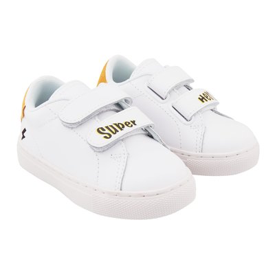 Baskets Enfant En Cuir Mini Edith Super Hero BONS BAISERS
